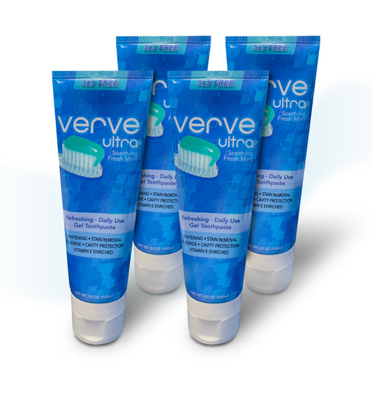 Verve Ultra Toothpaste (4.5 oz) - Four Tubes
