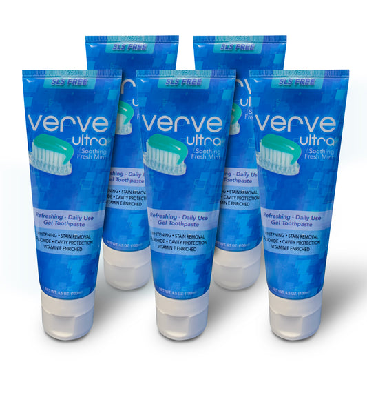 Pasta de dientes Verve Ultra (4,5 oz) - Cinco tubos