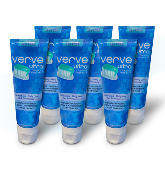 Pasta de dientes Verve Ultra (4,5 oz) - Seis tubos